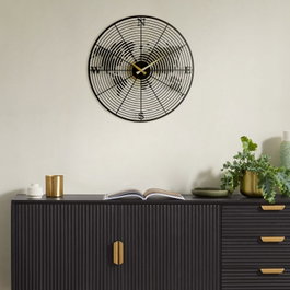 Wallity Coordinate Metal Wall Clock - APS018 Negro